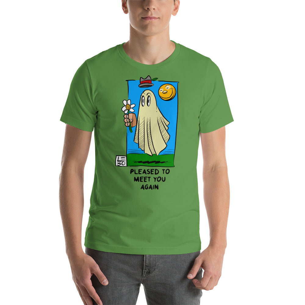 Pleased to Meet You, AGAIN - Lebo Short Sleeve Unisex T-Shirt